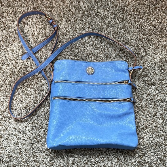 Anne Klein | Blue Tassel Crossbody Purse - Picture 3 of 7
